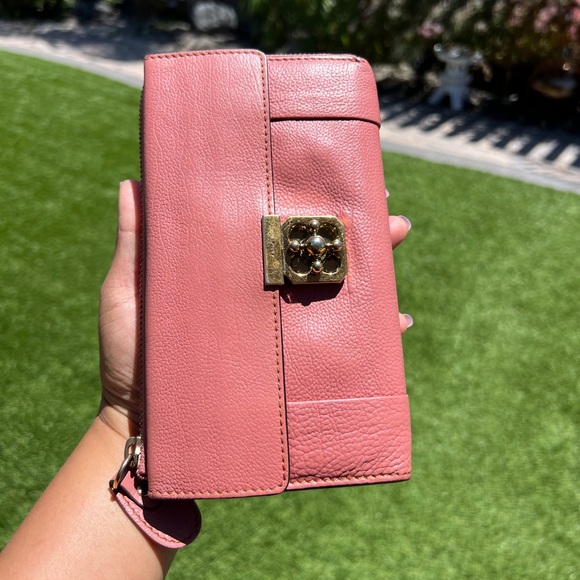 CHLOE Elise Leather Long Wallet 💯 Authentic EUC - Picture 3 of 16